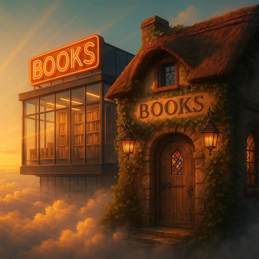 Two Distinct Bookshops—the First a Modern Marvel of Glass