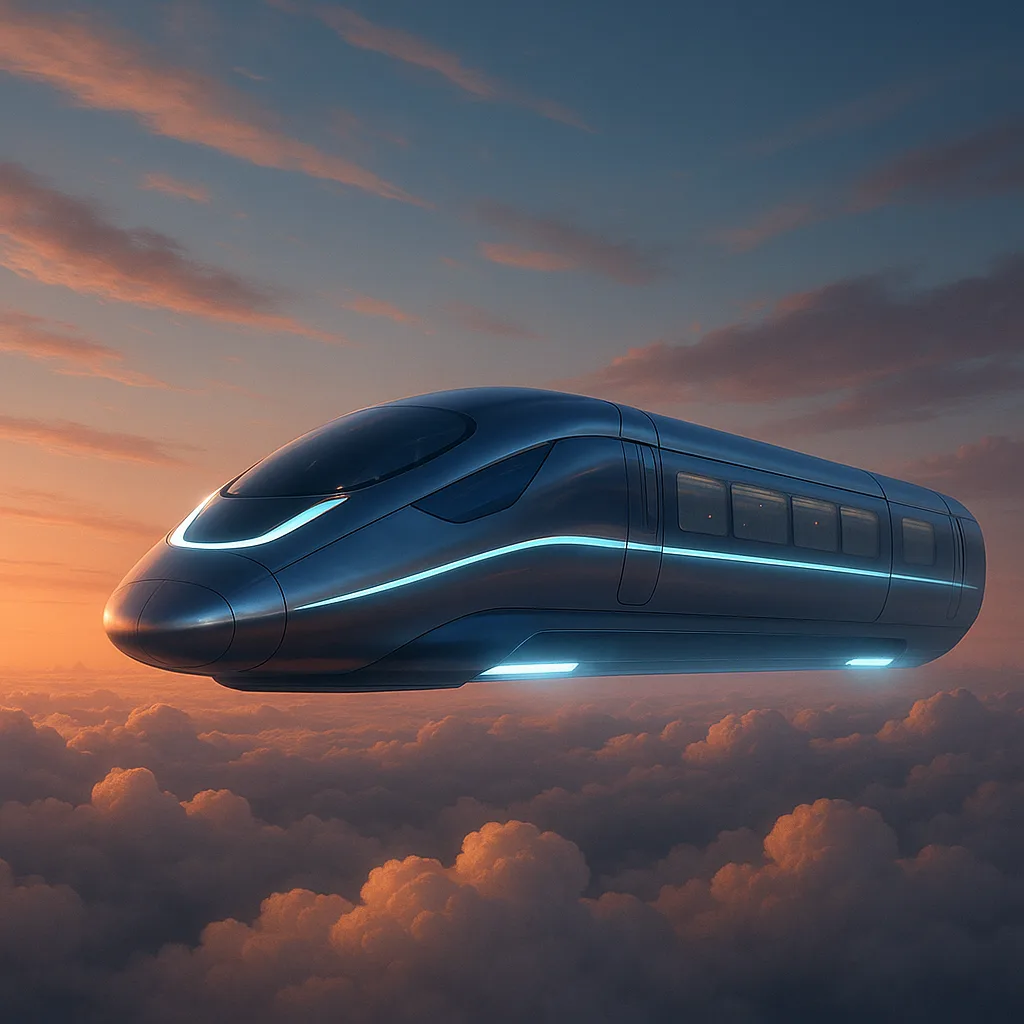 State-of-the-art Train Glides Through the Skies