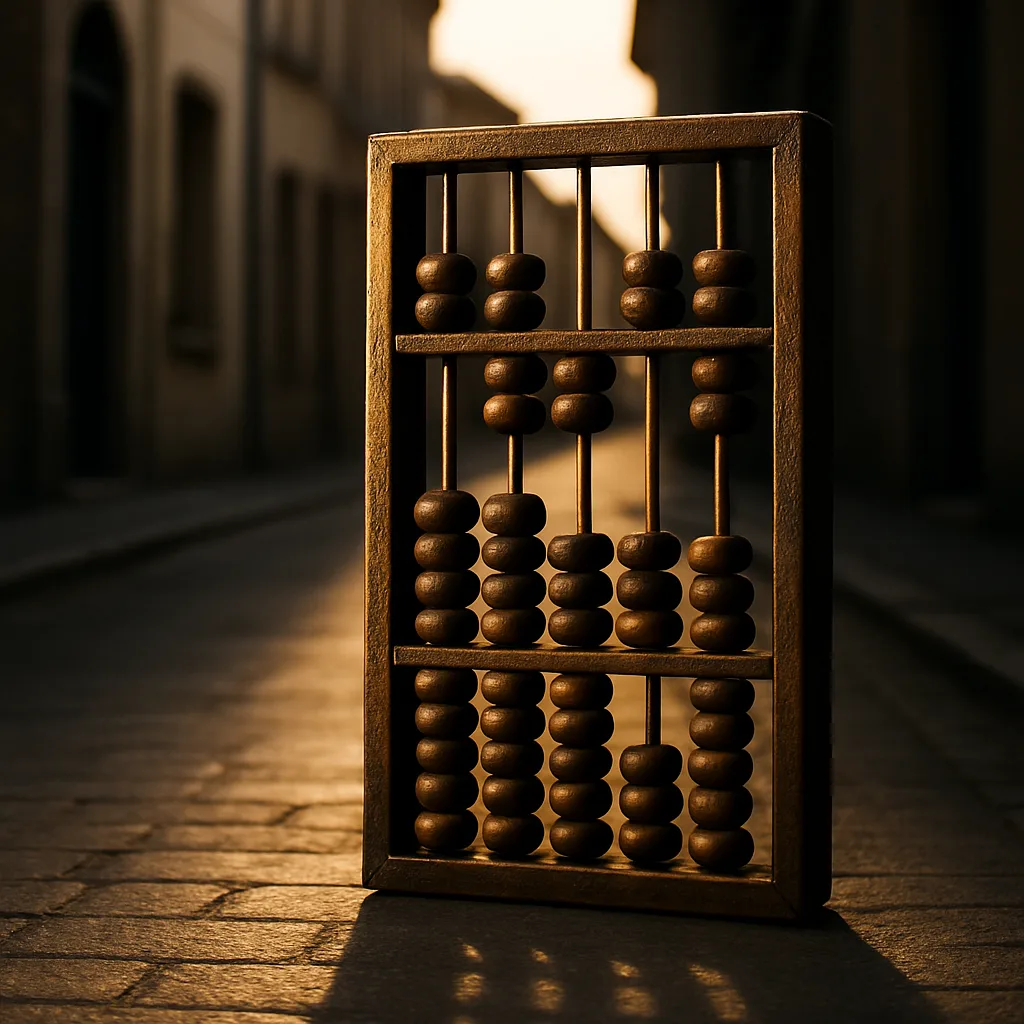 Photorealistic Antique Abacus