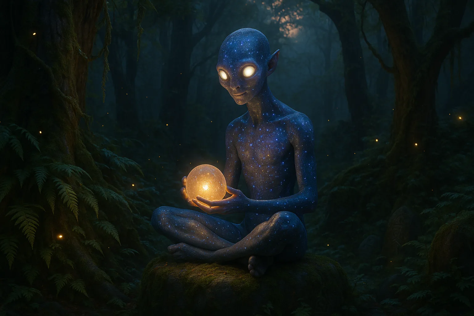 Incredibly Lifelike and Highly Detailed 3D-rendered Image Depicting an Enigmatic
