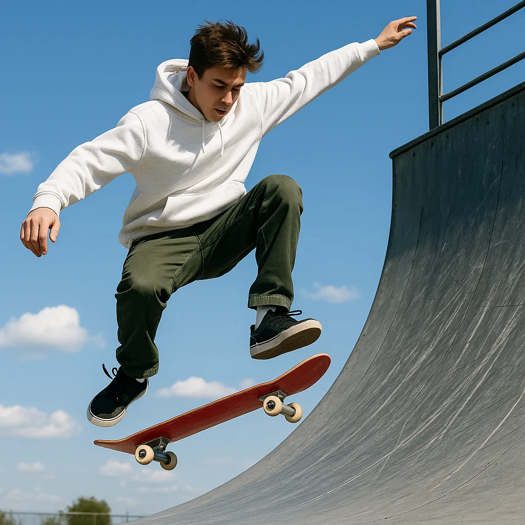 Youthful Man Clad in a Simple White Hoodie