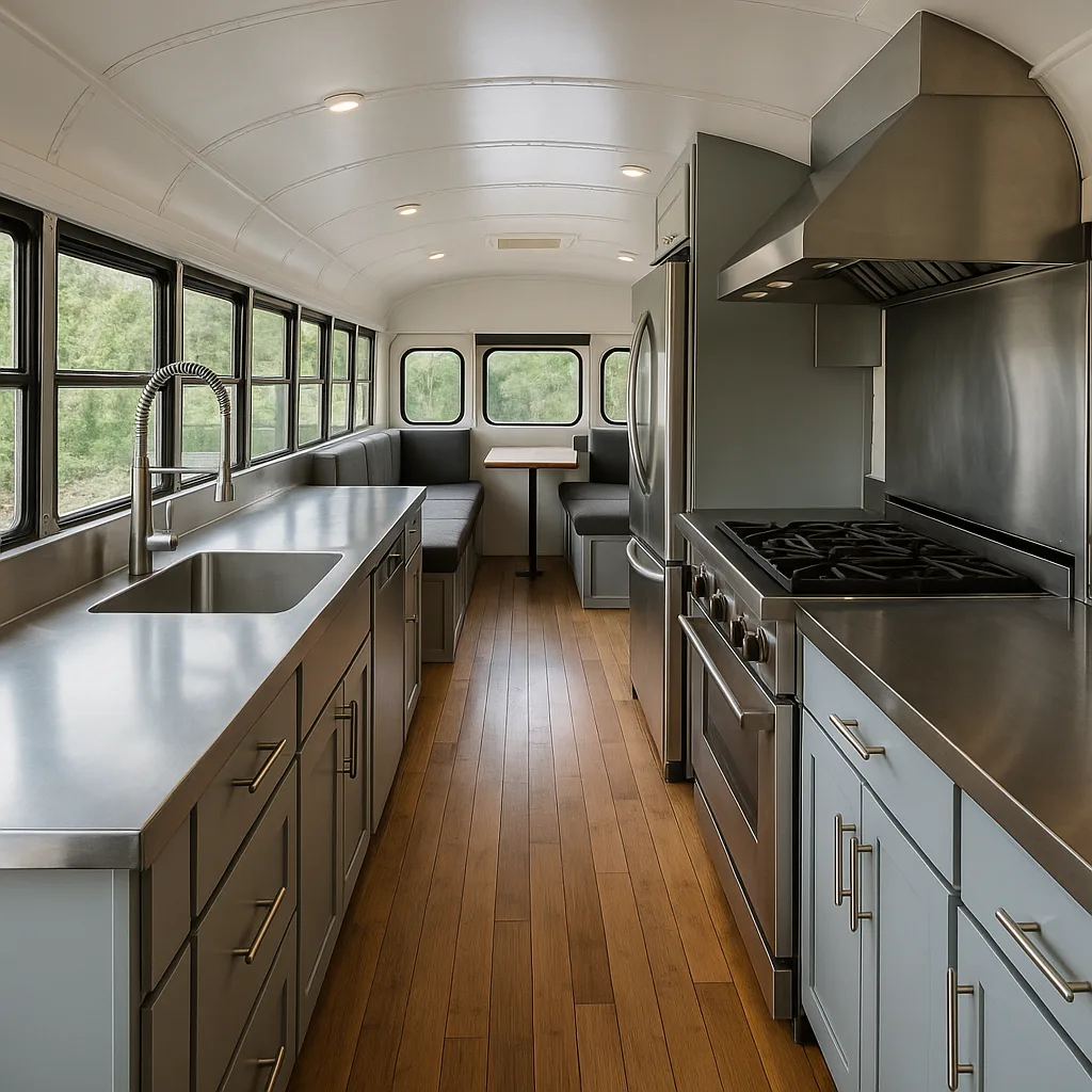 Interior of a Converted Bus