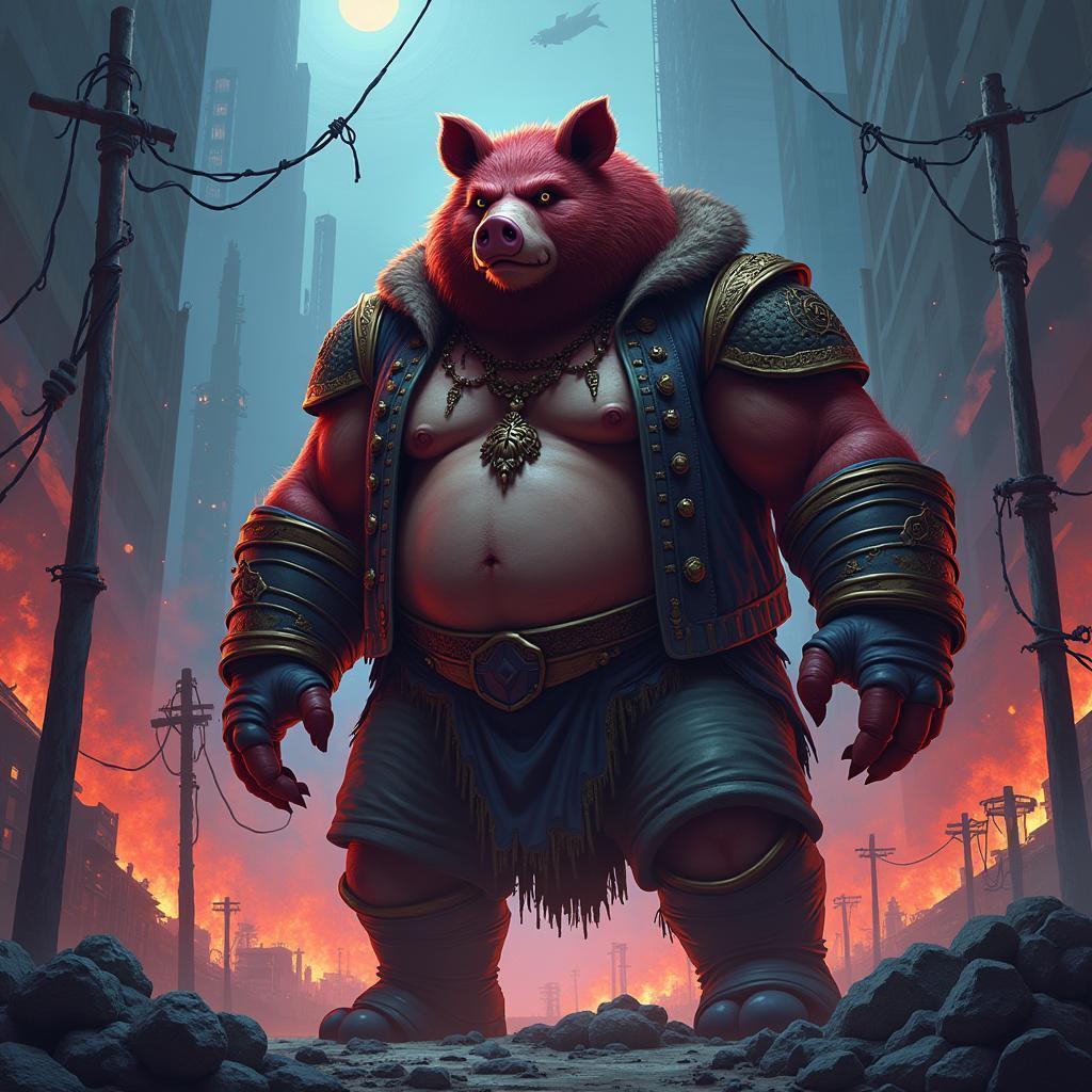 Man Bear Pig in Apocalyptic Anime