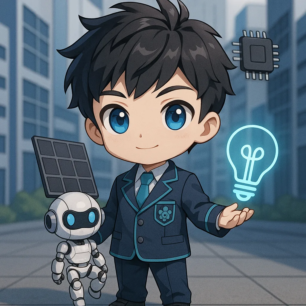 3D Chibi-style Anime Boy Character with Human-like Features That Personifies