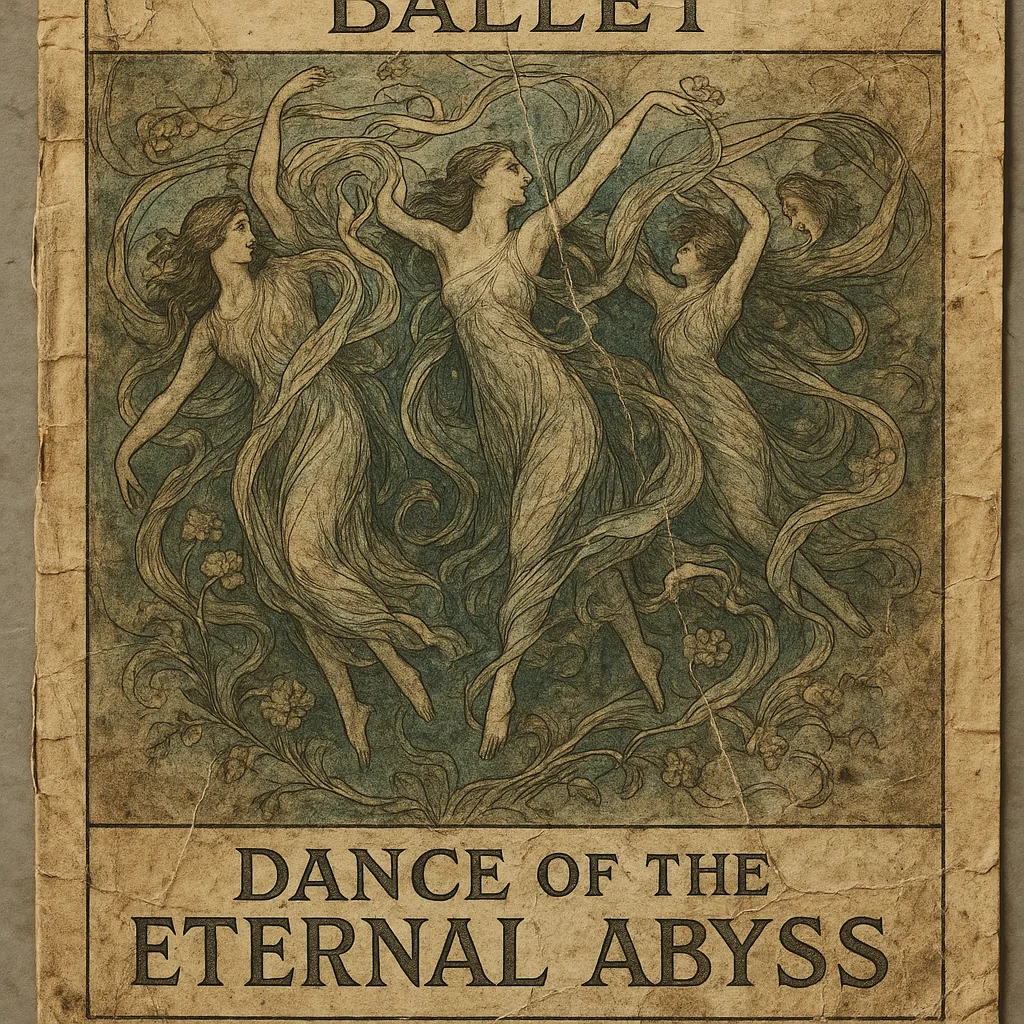 Worn Ballet Program Cover for a Cutting-edge Performance Titled "Dance