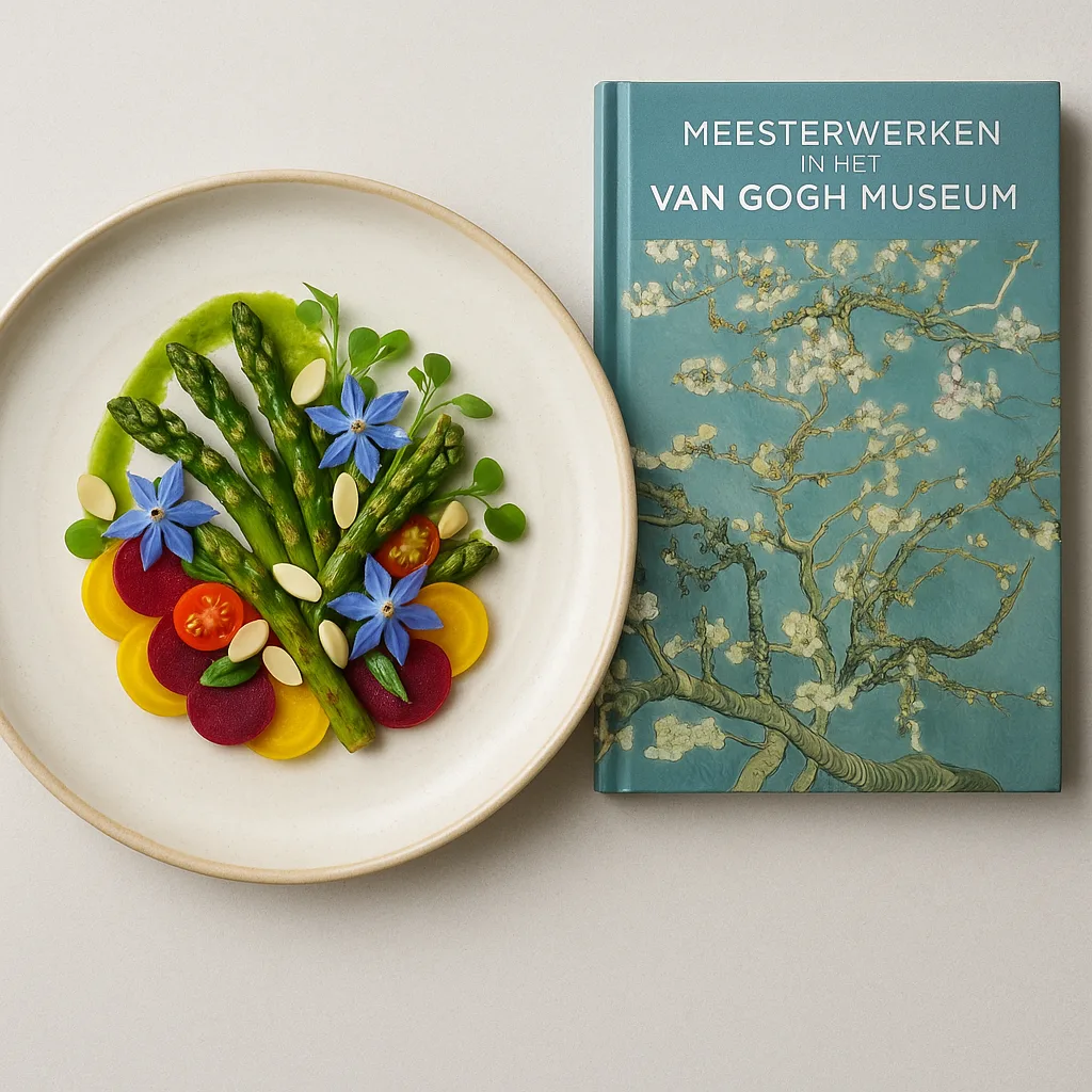 Plate with Artistic Food Presentation