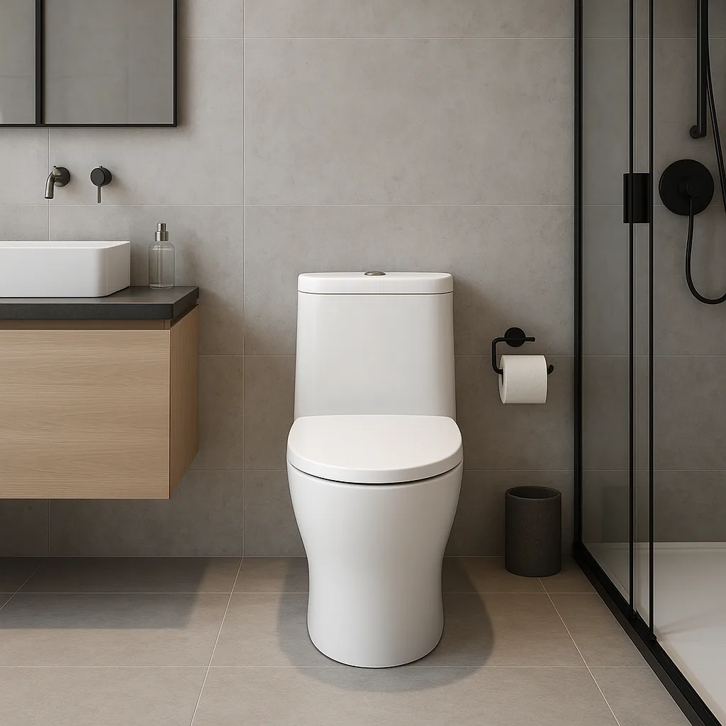 Contemporary Bathroom Where the Centerpiece Is a Stylish