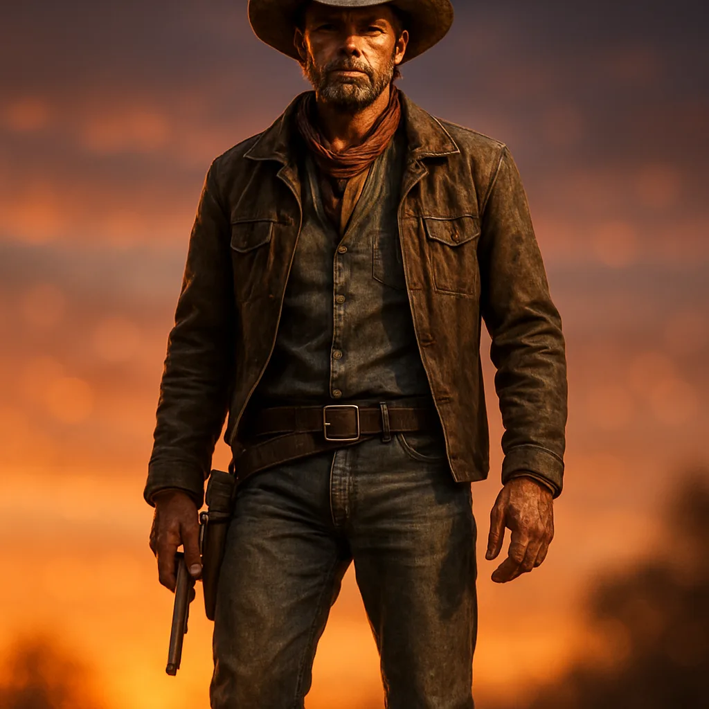 Highly Detailed and Photorealistic Depiction of a Solitary Cowboy