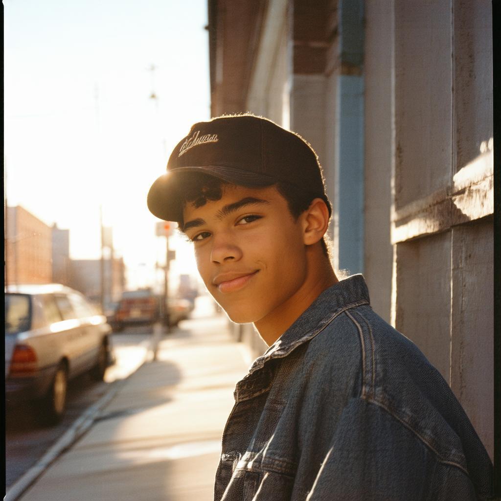 Smirking Teenage Reggie Mantle on Film