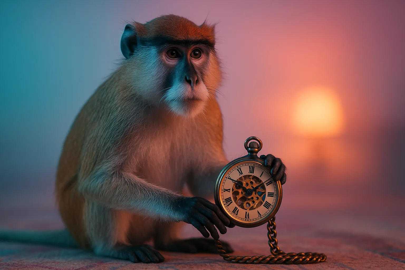 Two Subjects—a Patas Monkey