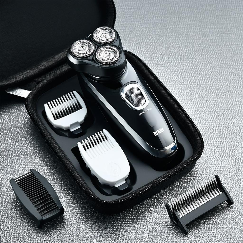 Braun Shaver Kit in Grainy Monochrome