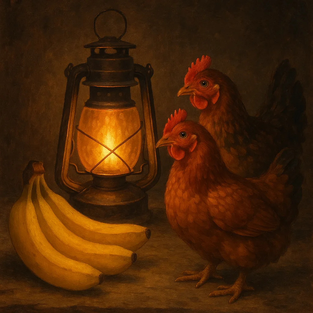 Lantern Emitting a Warm Glow