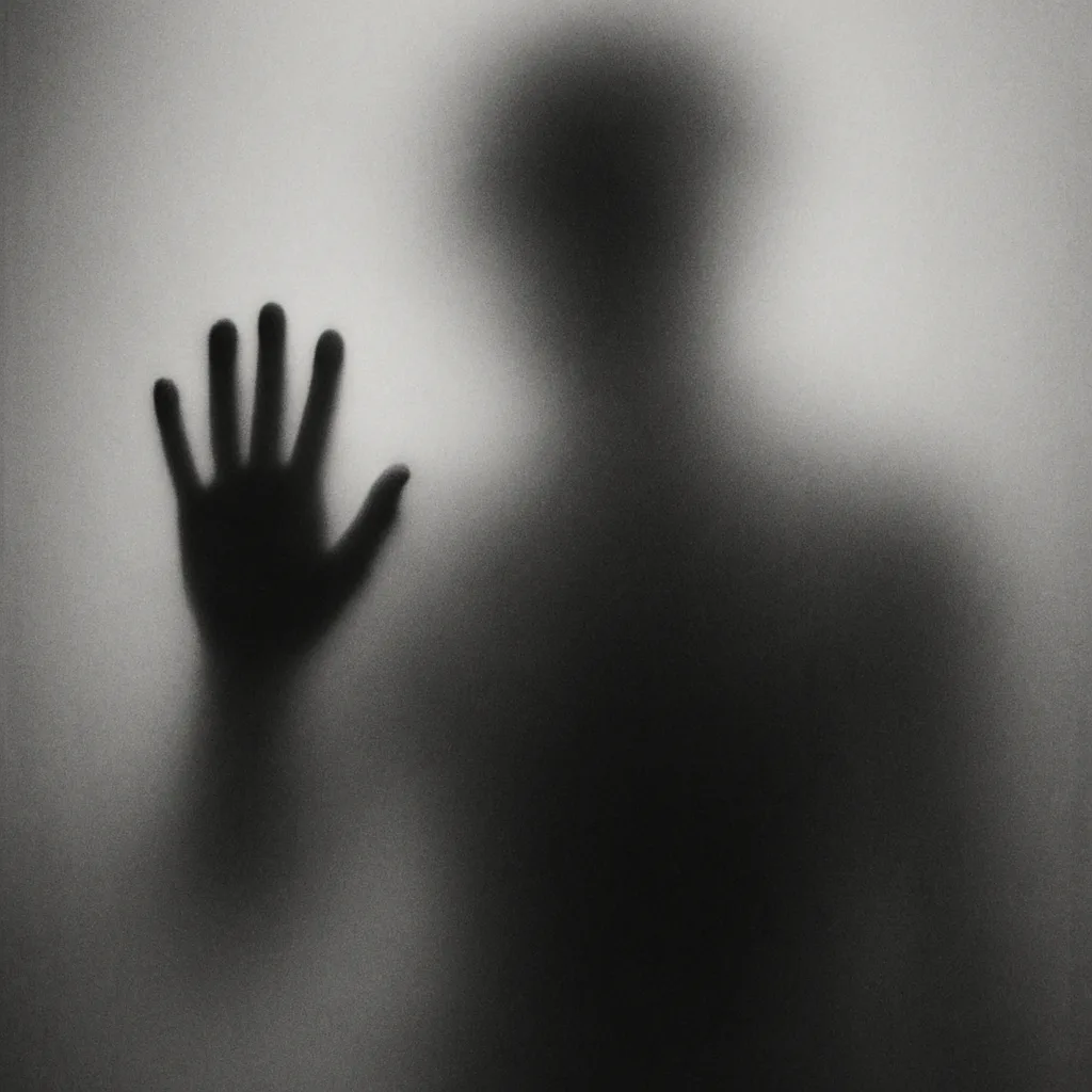 Monochrome Image Depicts the Hazy Silhouette of a [FIGURE]