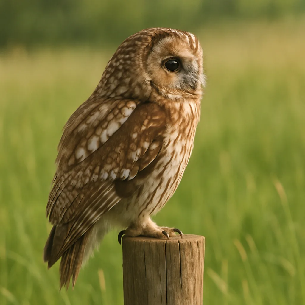 Profile View of an Owl