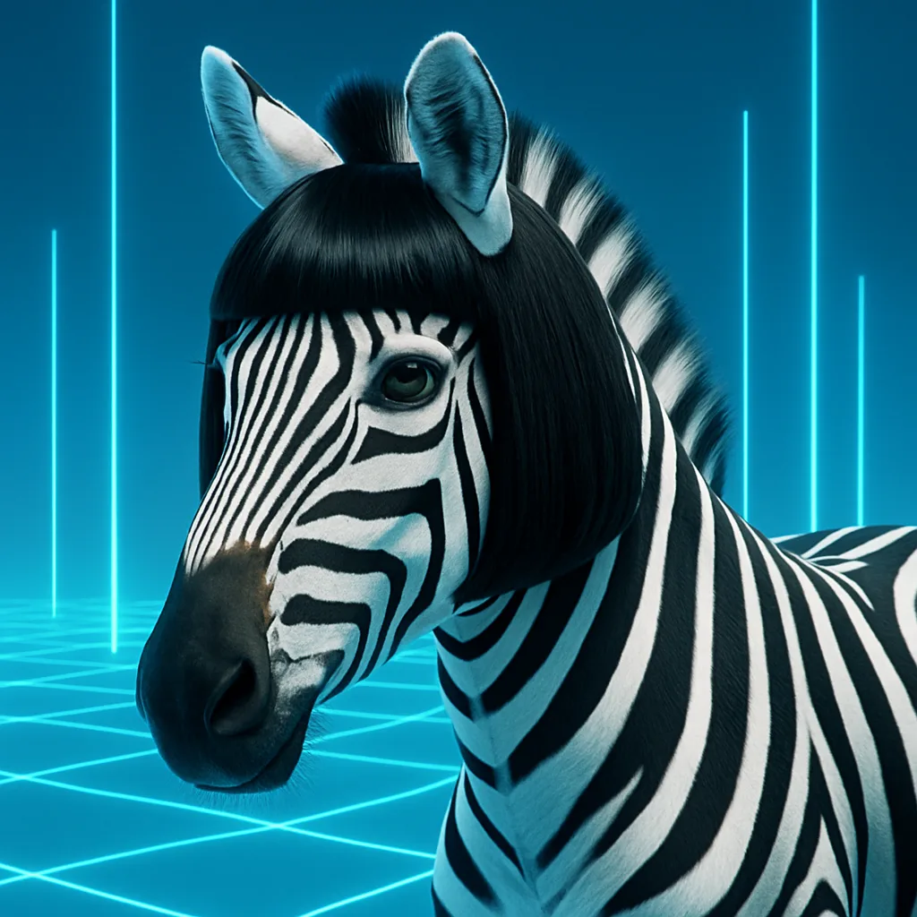 Within a Digital Cyberspace of Glowing Neon Lines and Grids