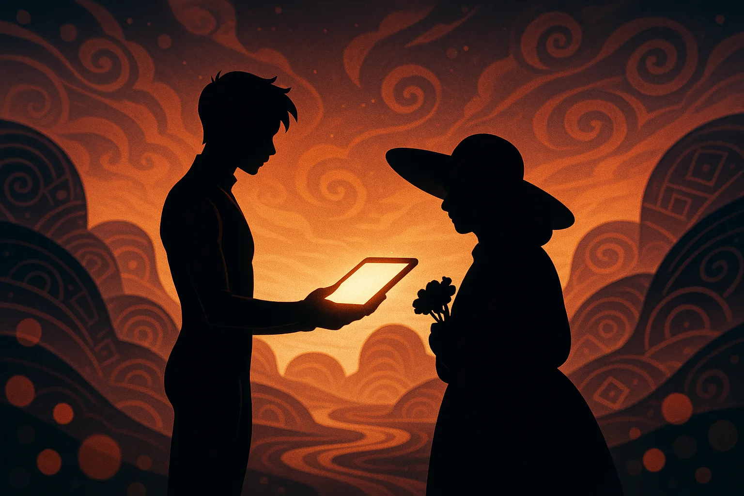Silhouetted by Dramatic
