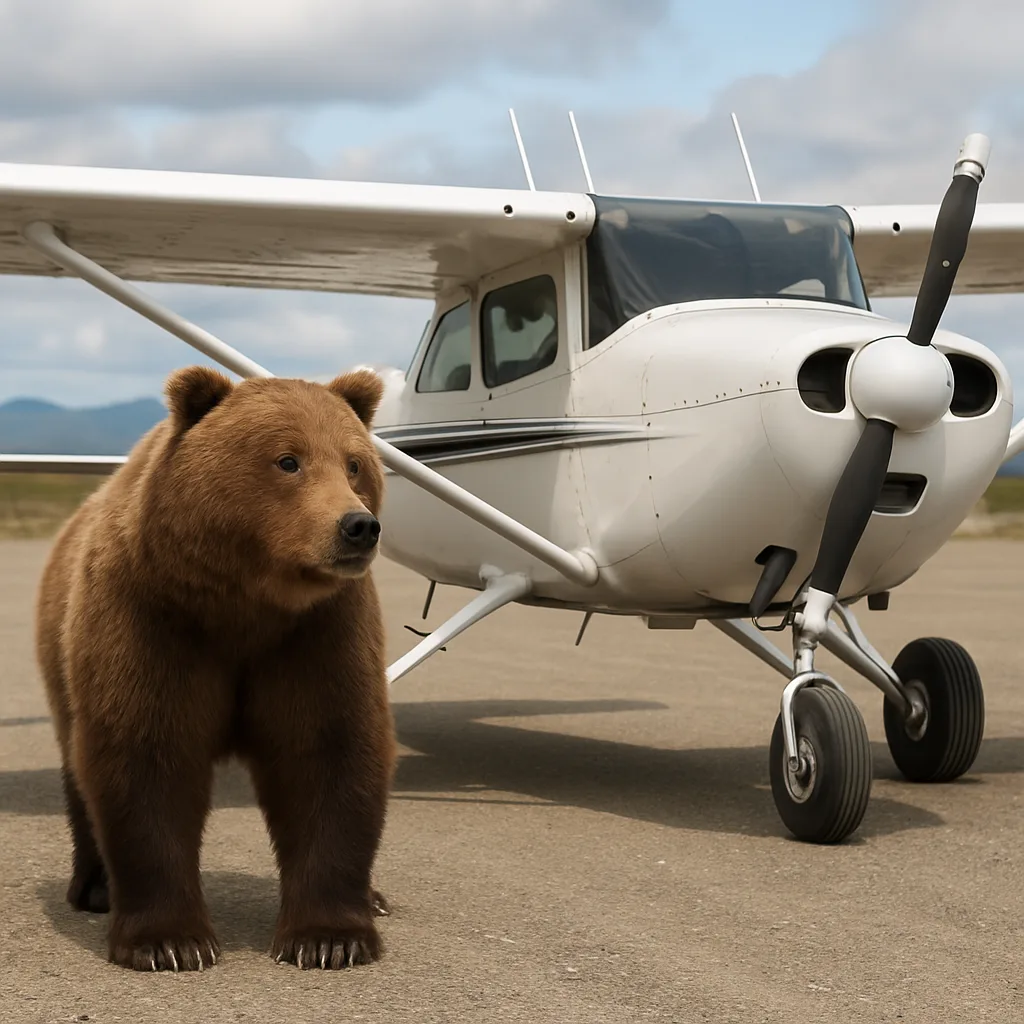 Photograph Showing a Small White Airplane