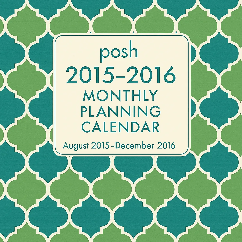 Teal and Green Geometric Patterned Cover