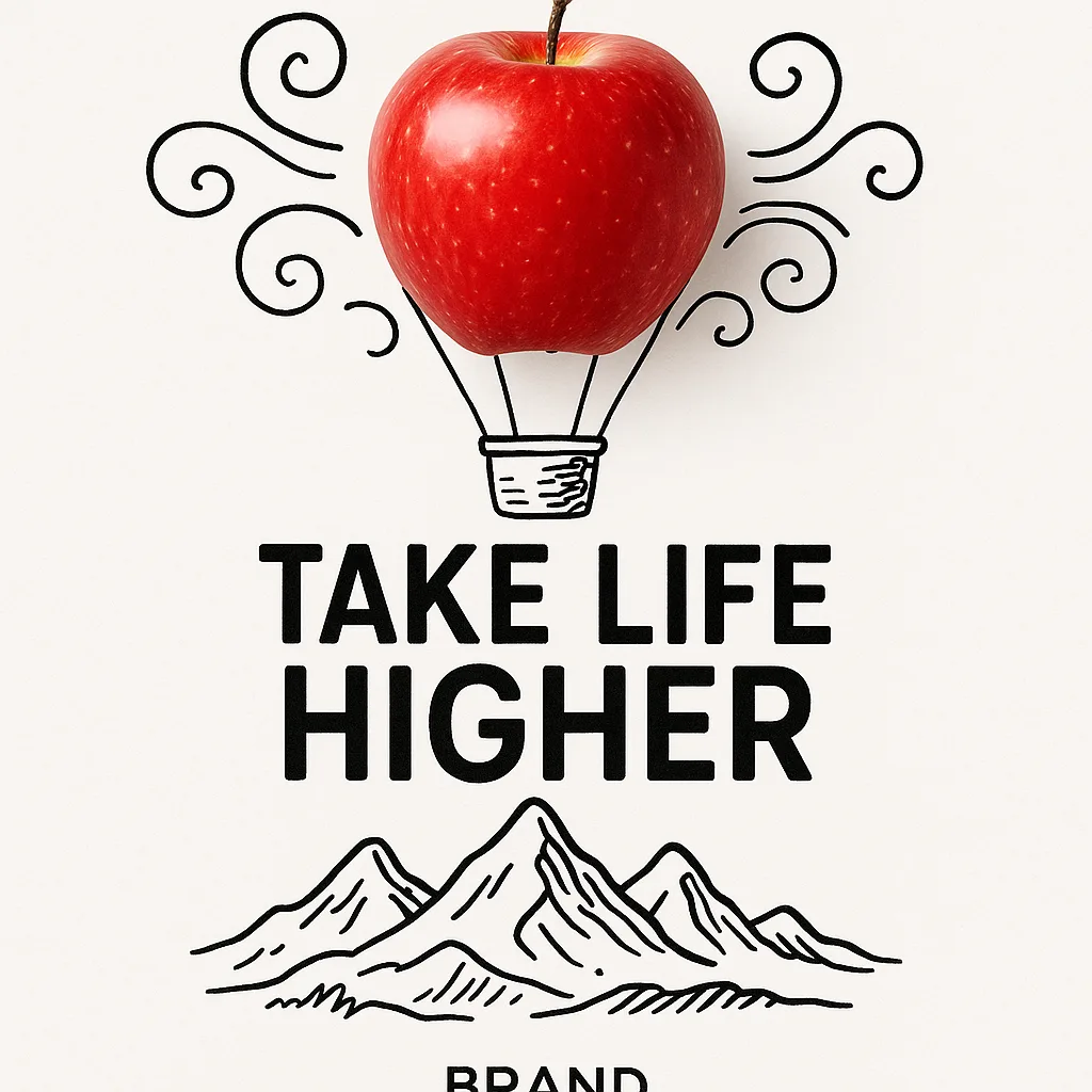 Lively and Striking Advertisement Set Against a Minimalist White Background