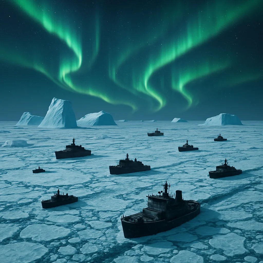 Scattered Handful of Icebreaker Ships