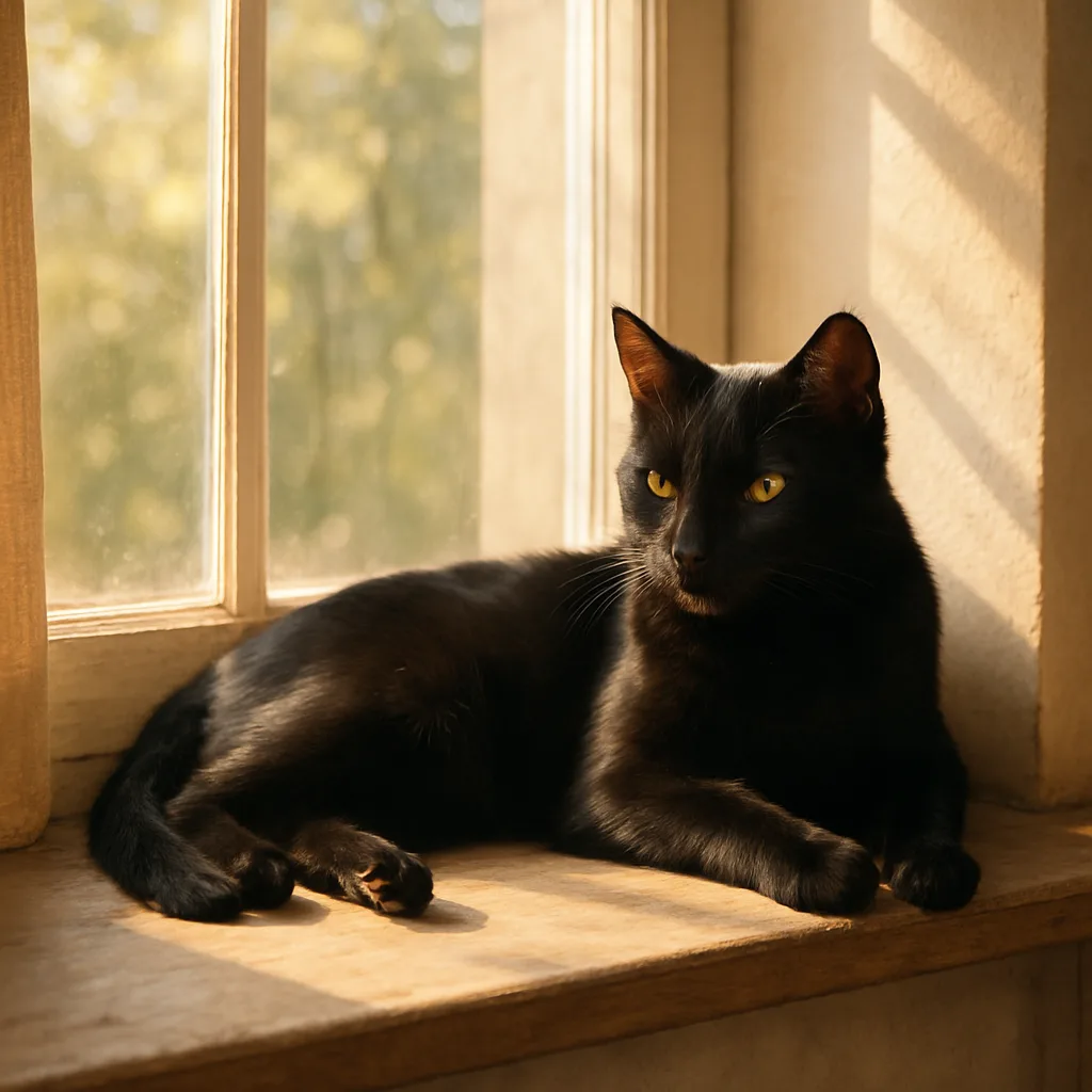 Sunlight Gently Filters Through a Window