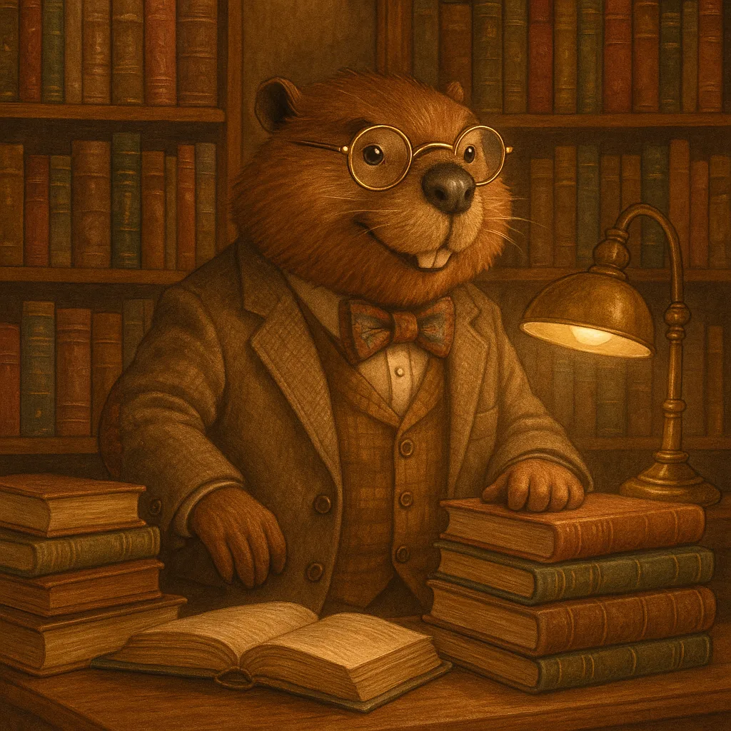 Anthropomorphic Beaver Exudes Both Charisma and Intellect as It Stands