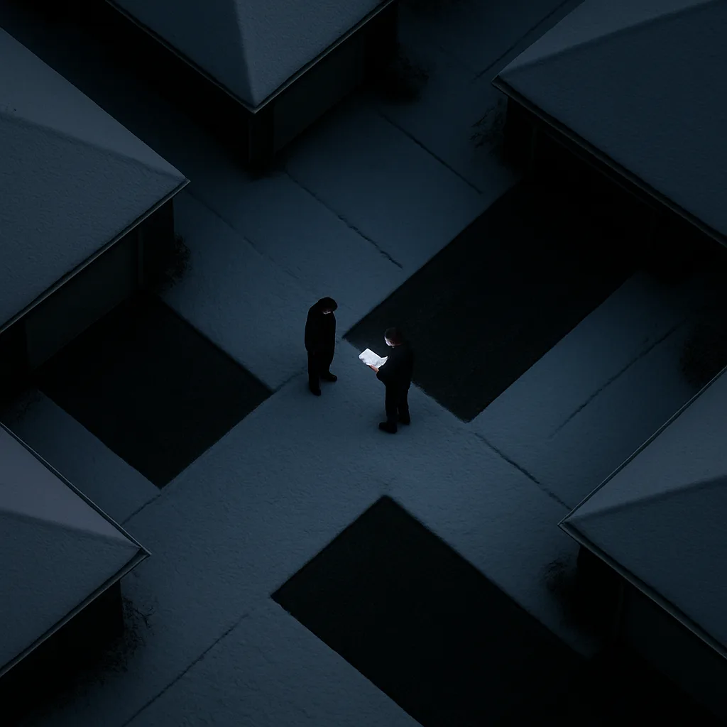 Two Tiny Figures—one in Simple