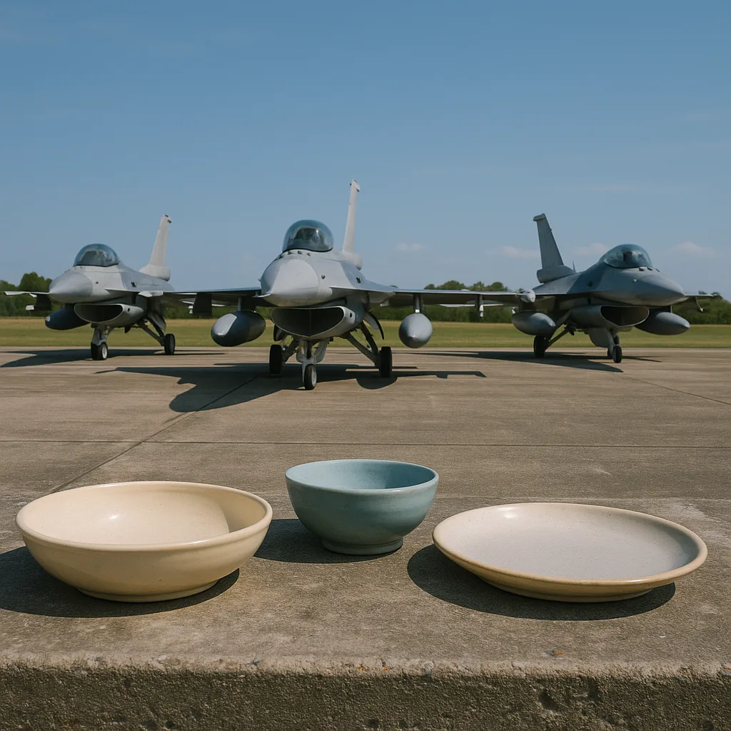 Authentic Scenario That Includes Three Fighter Planes