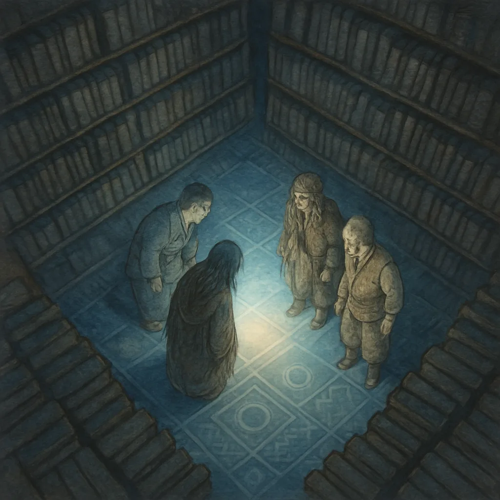 Four Diminutive Figures—a