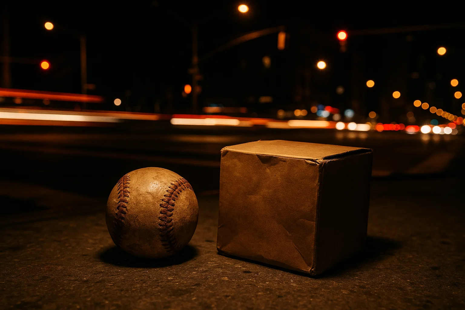 Baseball Bearing a Vintage Aged Patina