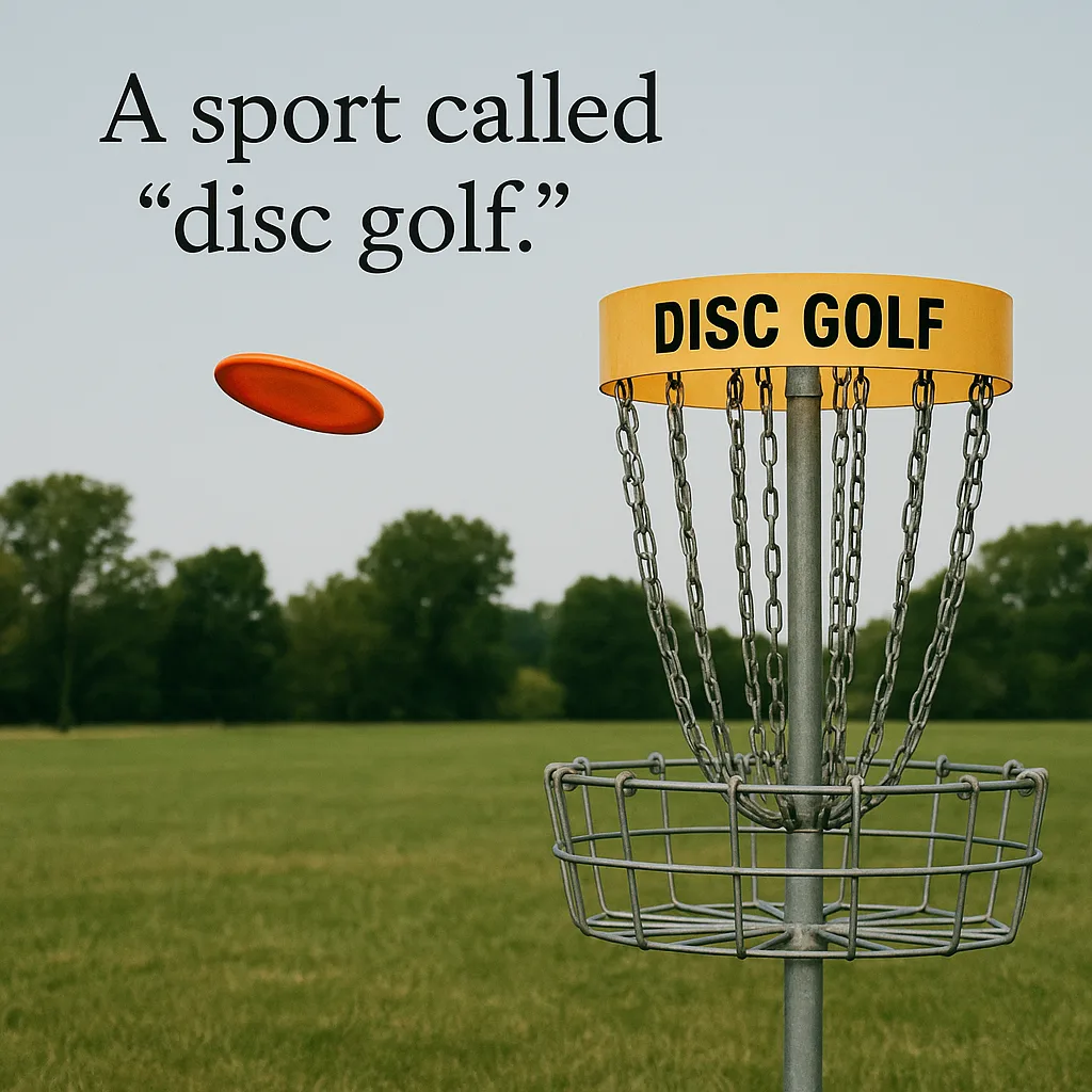 Provide a One-word Sentence About Disc Golf