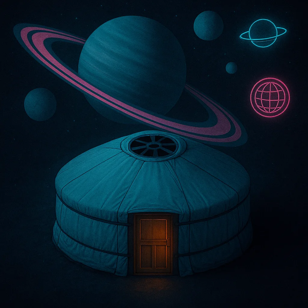Single Sky Light Blue Yurt