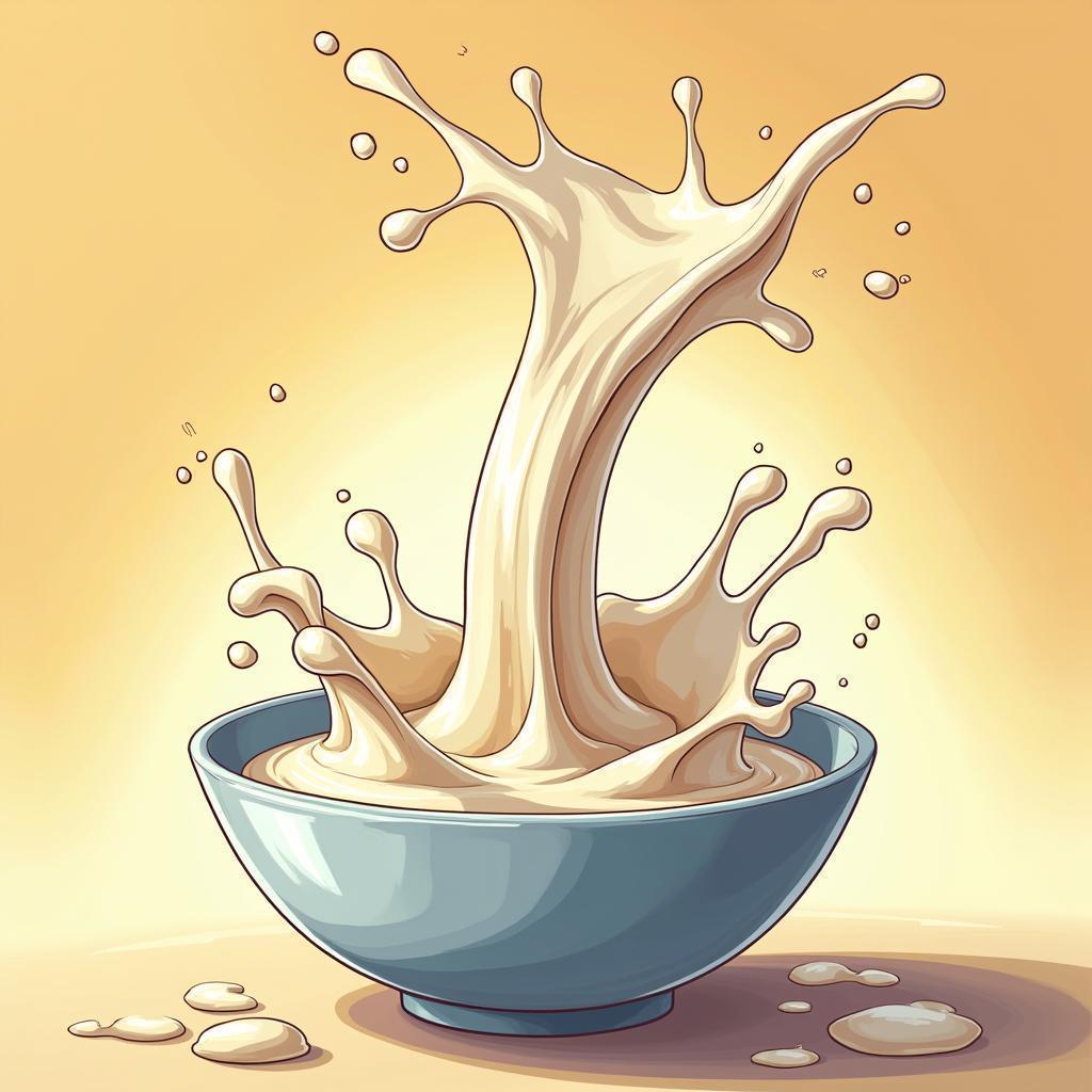 Manga Milk Splash in Glossy Motion
