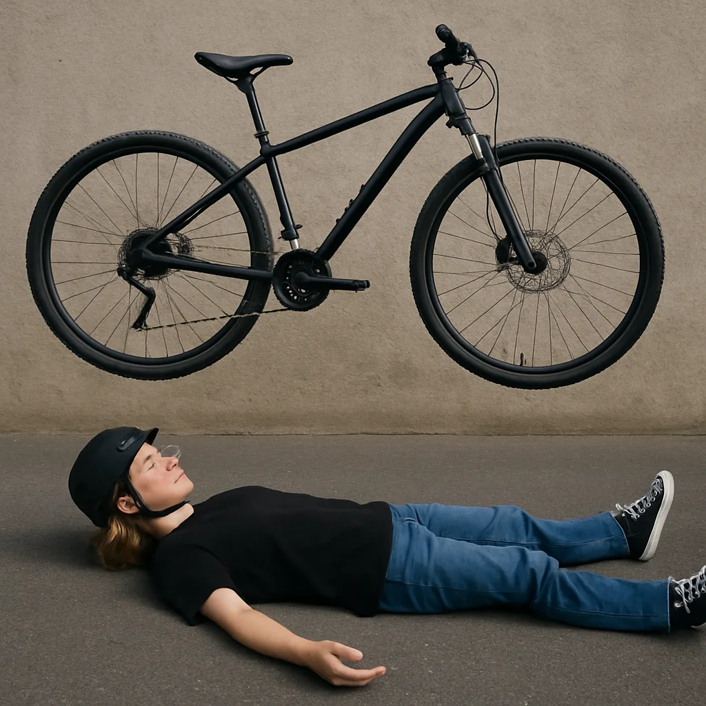 Picture Depicting Someone Sprawled on the Floor