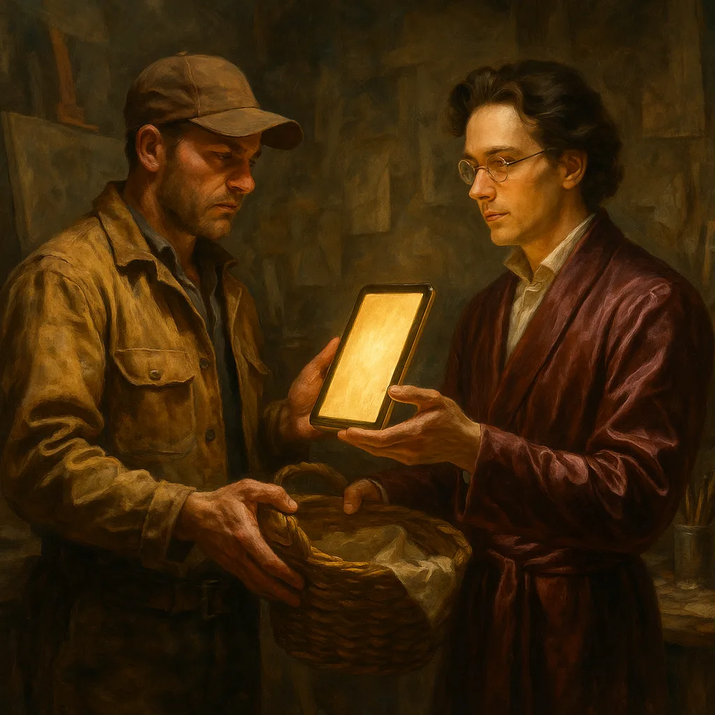 Hero in Rugged Workwear and a Visionary Innovator in Silk