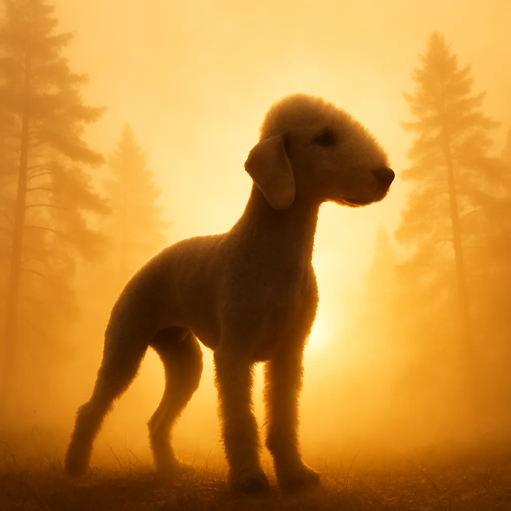 Mist-enshrouded Pine Trees at Dawn Form an Informally