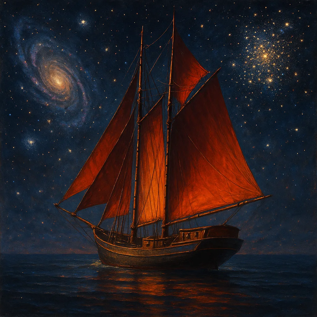 Against a Celestial Canvas of Distant Spiral Galaxies