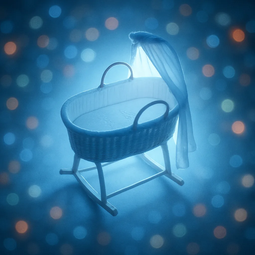 Single Wicker Bassinet—distinguished by its Rocking Stand