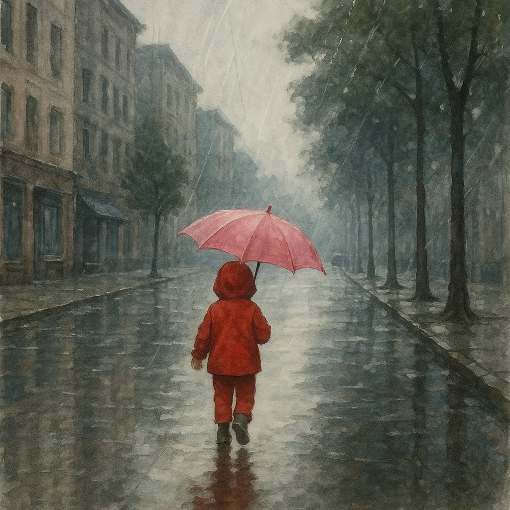Child Wearing Red Clothes