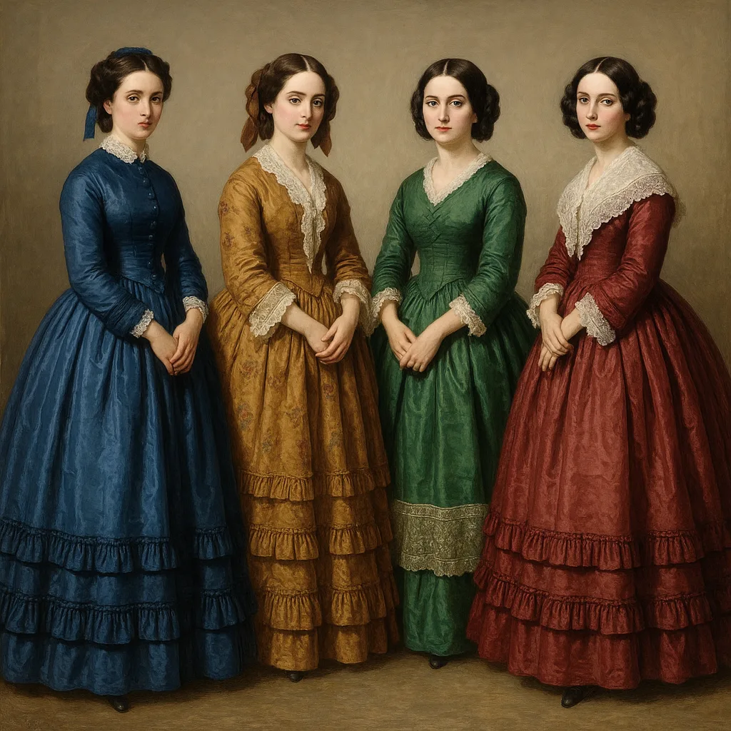 What Types of Traditional Dresses Were Typically Worn by Women