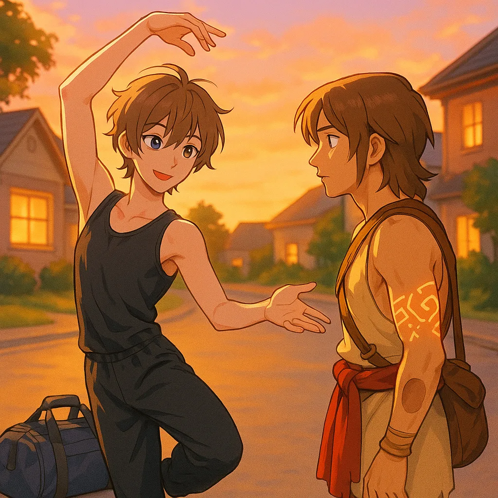 Athlete Sports Person with Distinct Anime Manga Style Japanese Animation