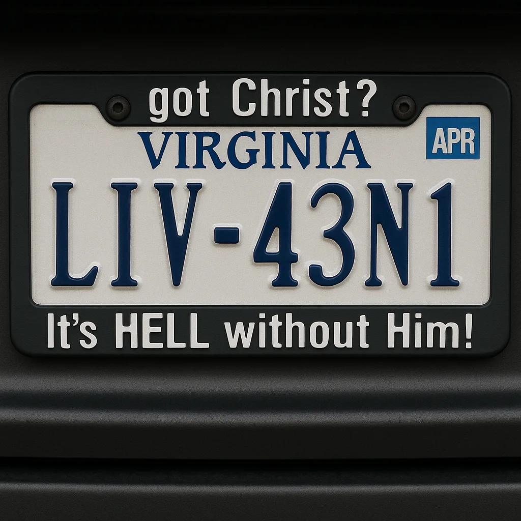 Virginia License Plate