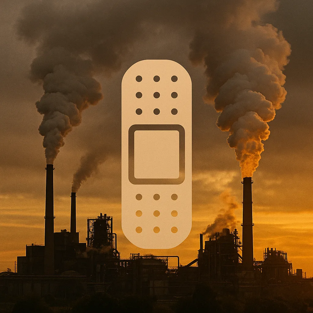 Geometric-icon Band-aid Against Gritty