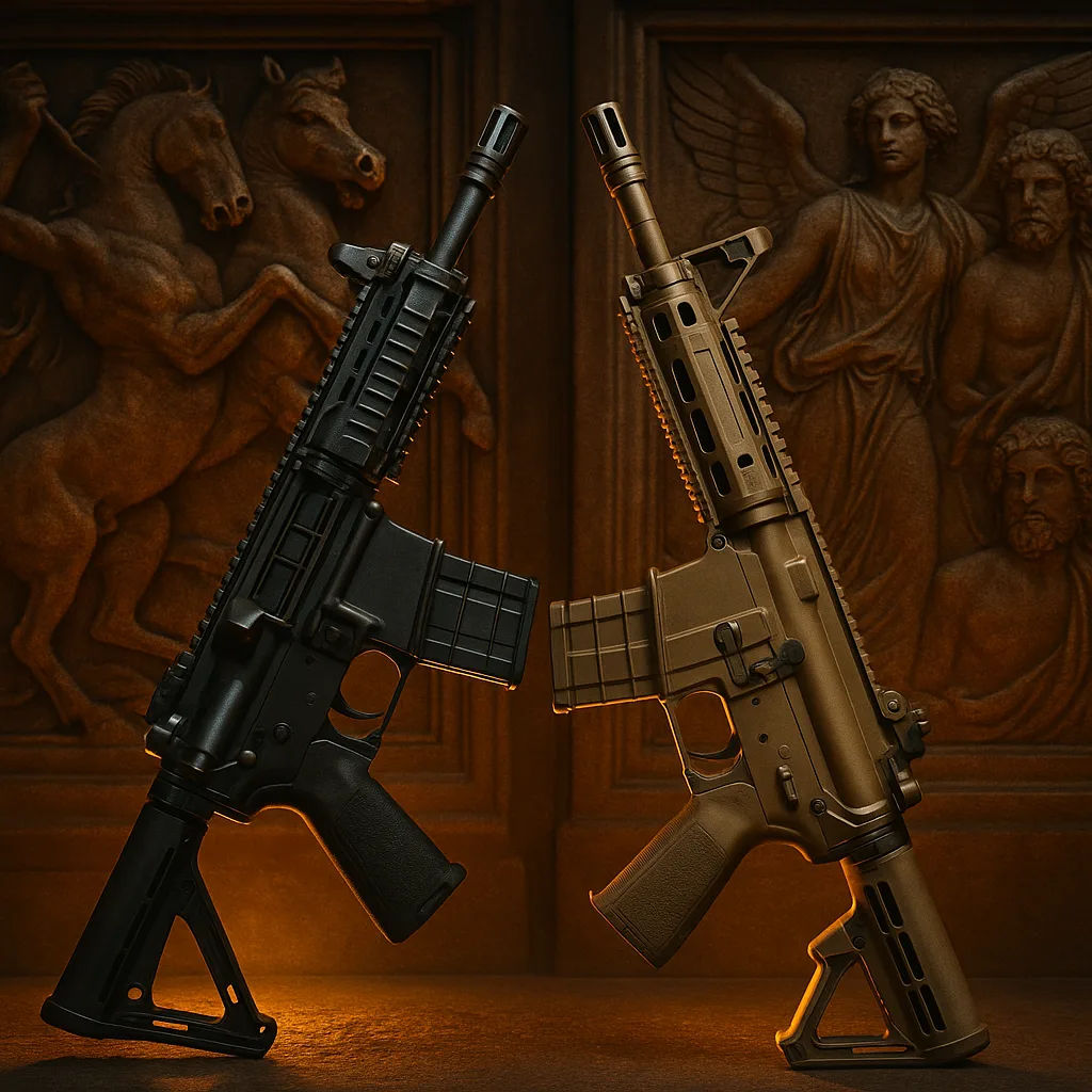 Two Diverse Assault Rifles