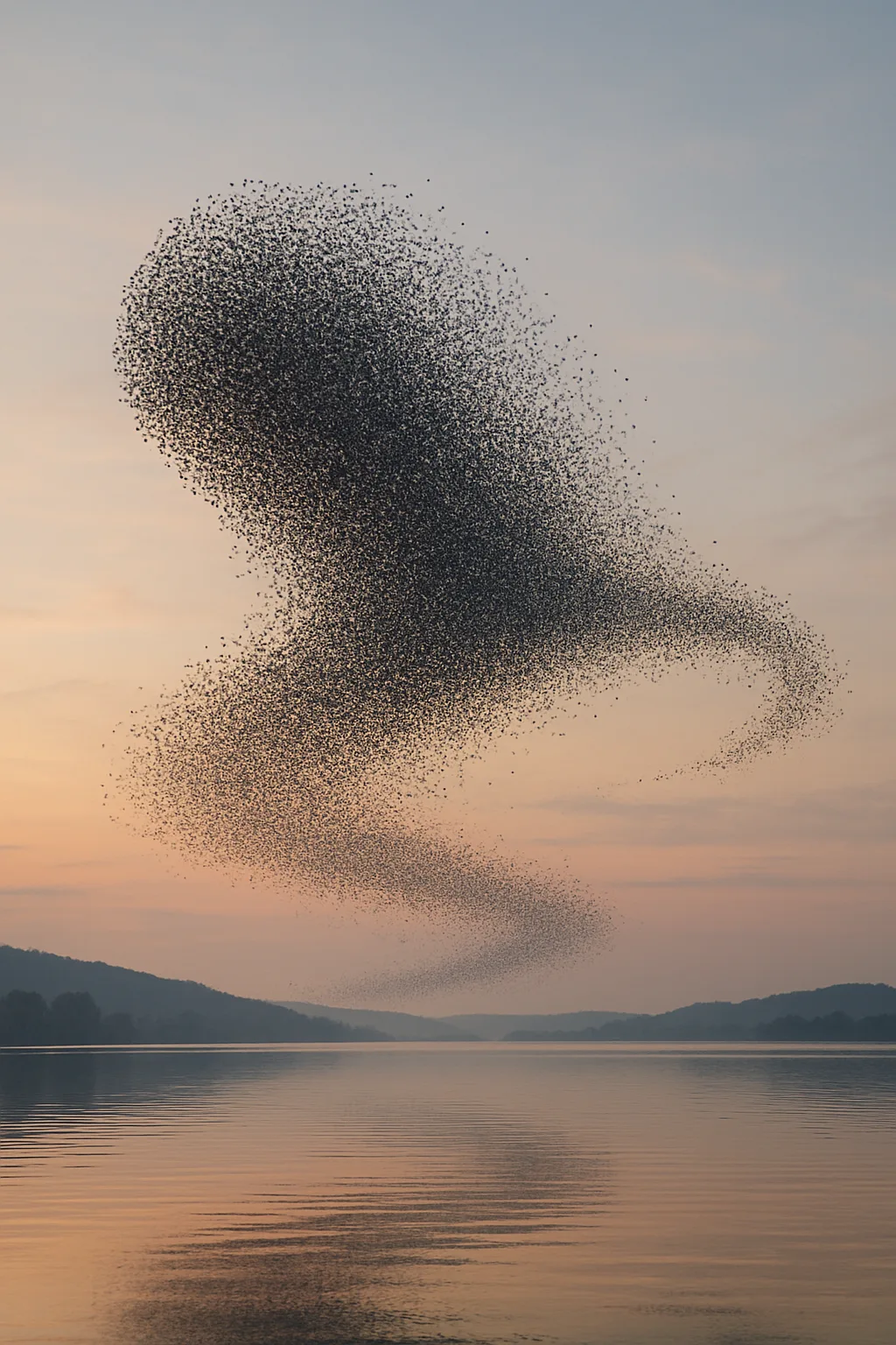 Massive Flock of Countless Birds Forms a Dynamic