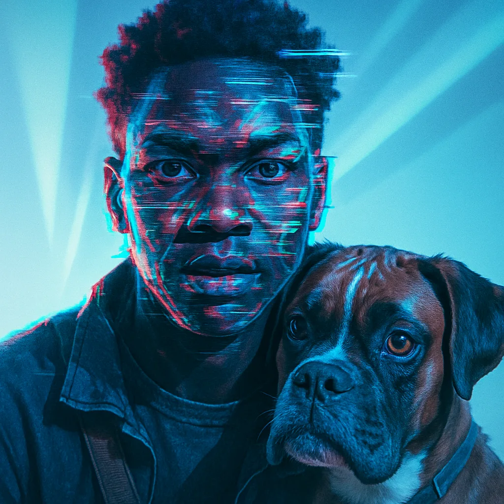 Artist—creative Person with Rich Dark Brown Chocolate Skin