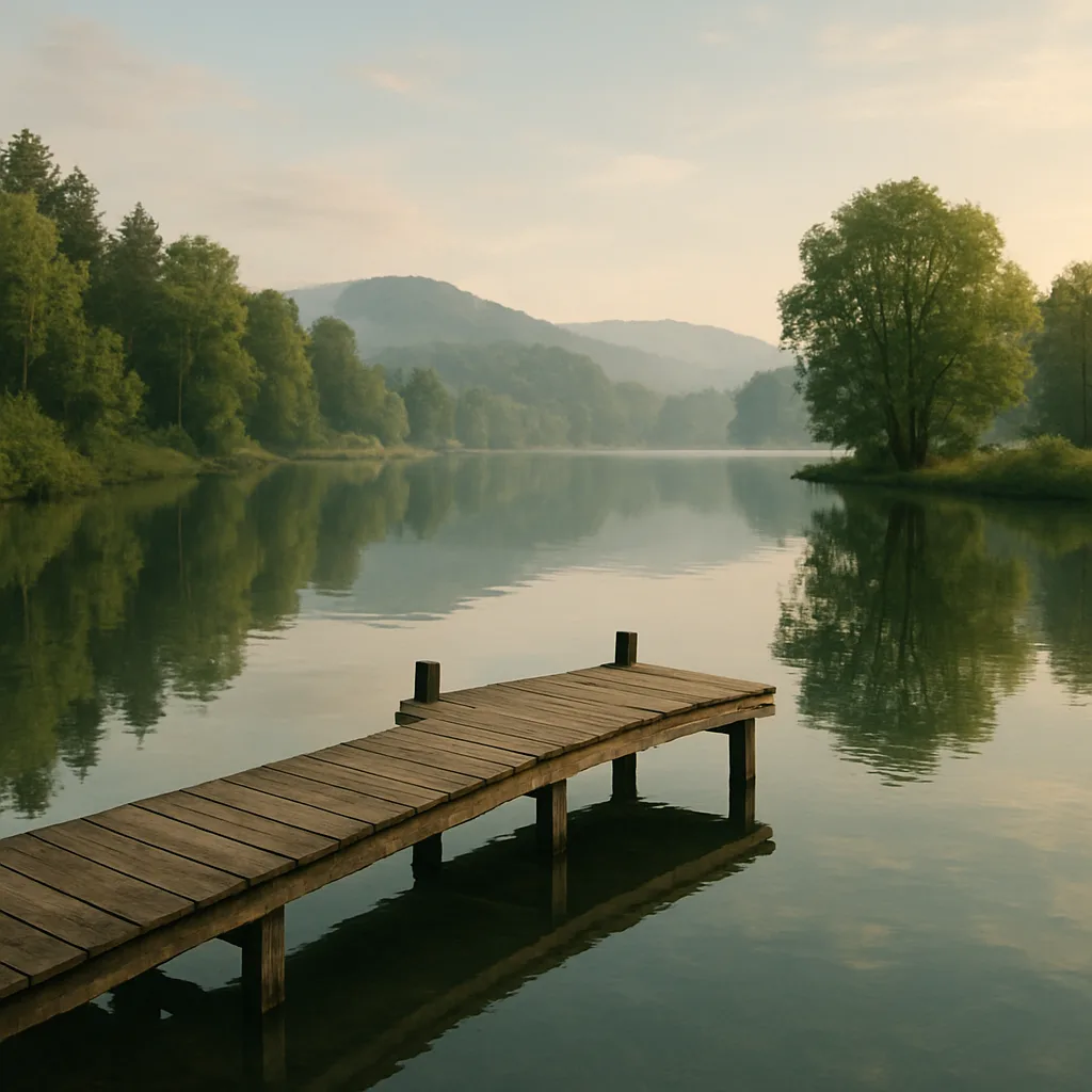 Serene Lakeside Scene