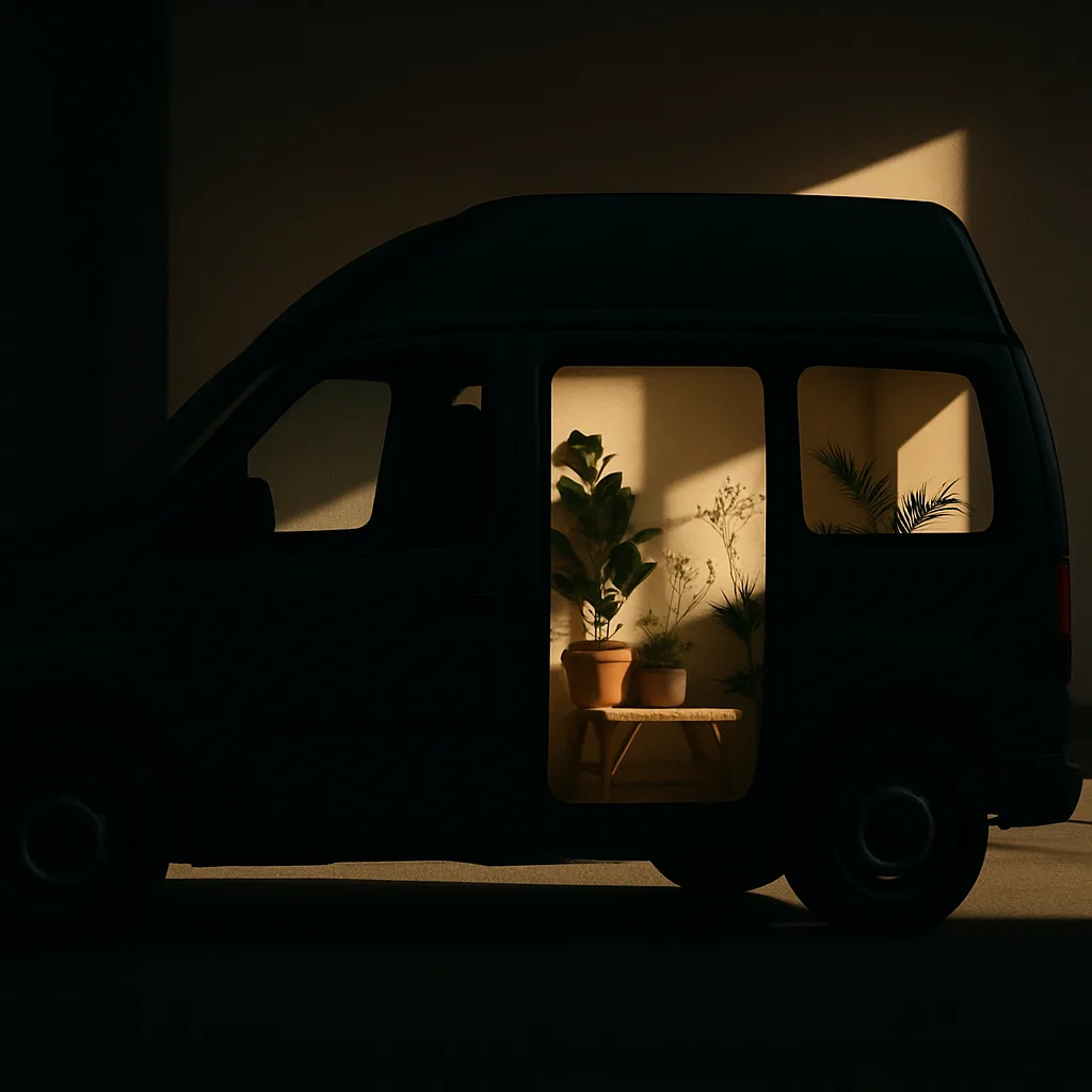 Off-center Silhouette of a Single