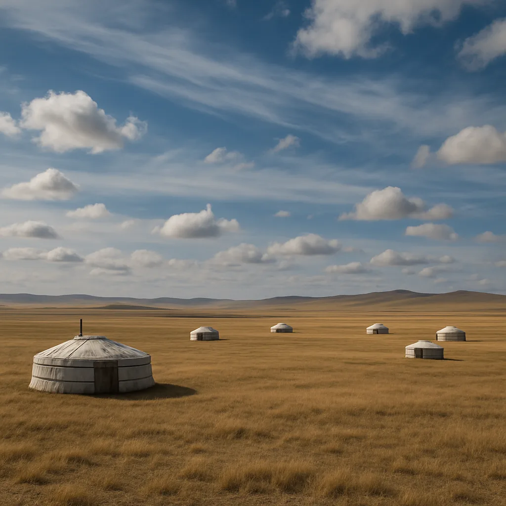 Sparse Scattering of Several Nomadic Yurts Dots a Vast