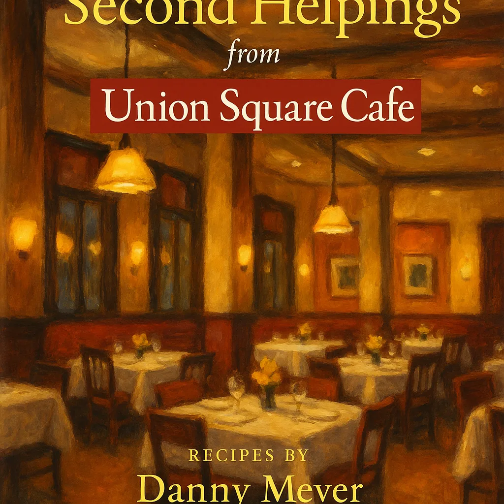 Cookbook Titled "Second Helpings from Union Square Cafe"